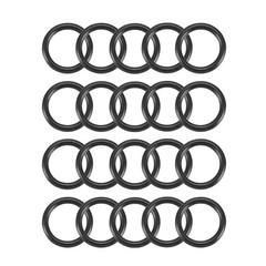 20Pcs Black 15mm Dia 2mm Thickness Nitrile Rubber O Ring NBR Sealing Grommets