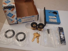 Baldwin 8555-190 Double Cylinder 2.5” Backset Mortise Black Dead lock Bolt New
