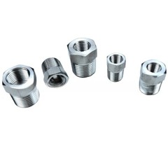 NPT Threaded SS 304 HEX Reducing Bush Adapter Pipe Reducer Fitting Adapter 1Pcs