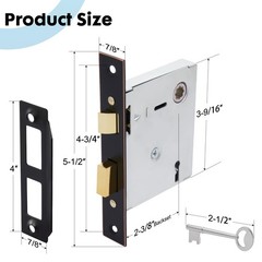 Old Mortise Lock Replacement Parts 1 Pack, Oil Rubbed Bronze
