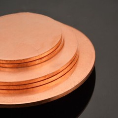 Solid Pure Copper Discs Blank Round Plate Metal Sheet 10-200mm OD 0.5-5mm Thick