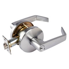 Universal Hardware Heavy Duty 3-Hour Fire Entry Lever Chassis ADA Satin Chrome