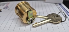 Mark MORTISE Cylinder Original 1 1/8 Inch Chrome Finish