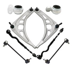 8Pc Front Suspension Kit Lower Control Arms Tie Rods Sway Links BMW E46 Z4 99-08