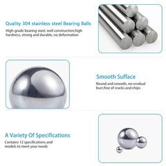 200 Pcs 5.5mm Stainless Steel Paint Mixing Balls Agitator Ball Set for Hobby