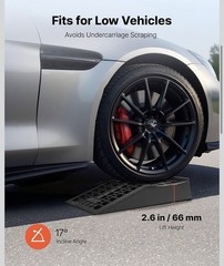 Car Ramps, 2 PCS 20000 lbs GVW Capacity, 2.56 in Lift Height, Portable Low