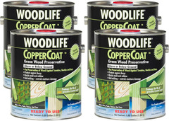 WOODLIFE Coppercoat Green Wood Preservative 4-Pack, 0.88 Gallon Each