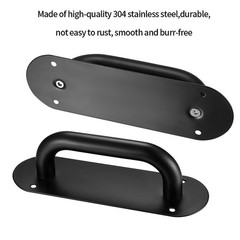 Door Handle Pull Push Door Plate, 2pcs Door Push Plate Handles, Heavy Duty Ba…