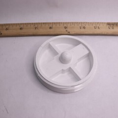 Countersunk Cleanout Plug With Ins PVC White 3″ P49930