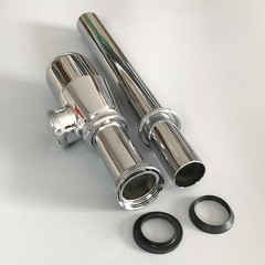 Classical Basin Bottle Trap Chrome Sink 1.25 inches x 11.61 inches,