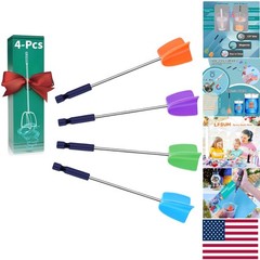 Pro Quality Silicone Paint and Resin Mixer Paddles – 4 Pack for Drill Use