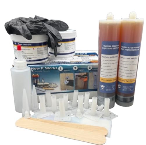 Concrete Crack Injection Kit DIY Basement Wall Crack Repair Polyurethane Leak…