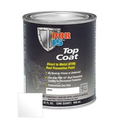 Por-15 Inc 46804 Top Coat DTM Paint 1 Qt Can White Liquid 30 To 60 Min Curing