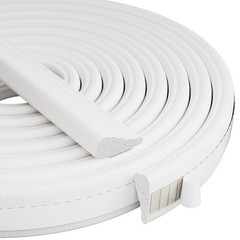 118” Wedge-Shape Foam Window Weather Stripping Door Seal 118″, White