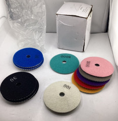 (Pack of 16) Workease Diamond Polishing Pad Wet/Dry Grinding 4 Inch