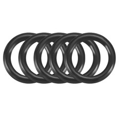 50Pcs 8×1.2mm Nitrile Rubber O-rings Heat Resistant Sealing Ring Grommets Black