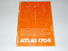 Atlas 1704 Hydraulic Excavator 1989 Operation and Service Manual