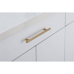 Elegant Decor Quinn Zinc Alloy Bar Pull Multipack in Brass (Set of 10)
