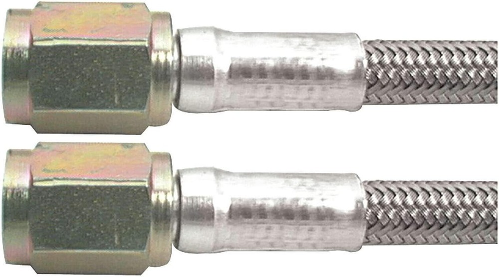Allstar Performance AN Hose Assembly, 18 in Long, 3 AN Hose, 3 AN Straight Femal