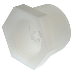 Anderson Metals 53610-1208 Nylon 1/2″ Female NPT x 13/4″ Male NPT Hex Bushing