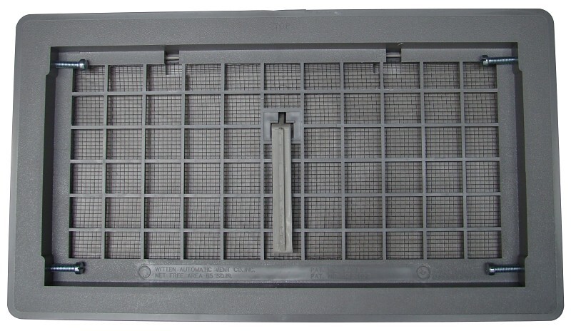 NEW WITTEN 500GR GRAY MANUAL 8″ X 16″ FOUNDATION VENT WITH DAMPER 6226971