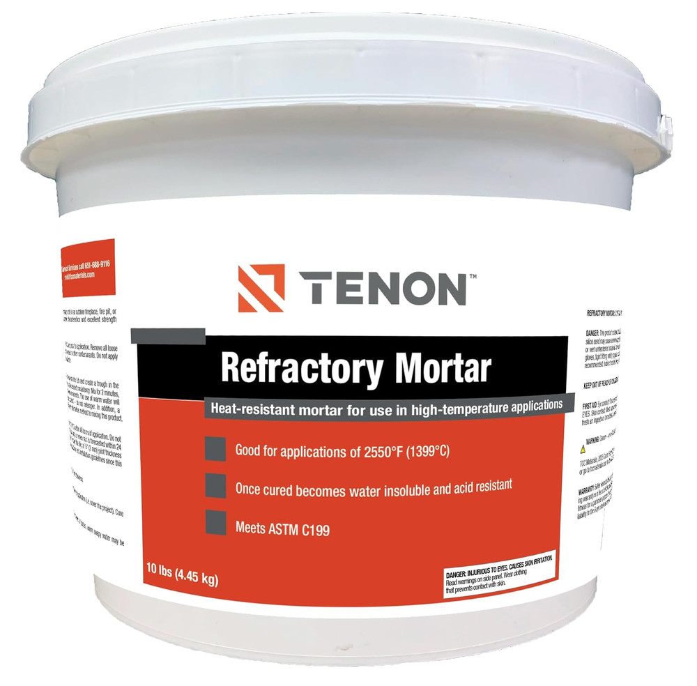 Refractory Mortar – High Temperature Mix for Fireplaces, Fire Pits, Chimneys, Pa