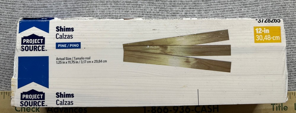 Pine Wood Shims 42 Ct Project Source 12 inch Split Resistant