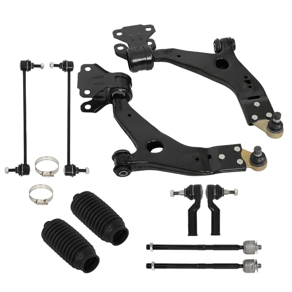 Front Left Right Lower Control Arms Sway Bars Tie Rod Kit for Escape 2014-2018