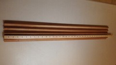 Solid American Cherry corner finishing molding trim 3/4″ x 3/4″ unfinished 4 pcs