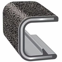Trim-Lok Edge Trim,Alum Clip,0.19 In W,25 Ft 62B3X1/64-25 Trim-Lok 62B3X1/64-25