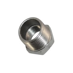NPT 3/4″ male to 1/2″ female Pipe HEX Reducer bushing adapter Stainless Steel