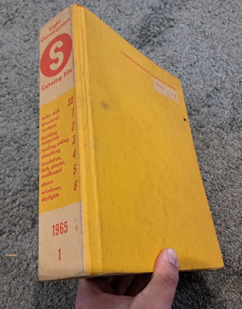 Sweet’s Catalog File Sections 1-6 Light Construction 1965