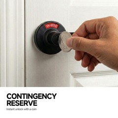 Vouyar Vacant Occupied Bathroom Lock, Commercial Door Handle with in-use or V…