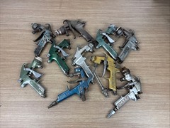 Lot Of 10 Spray Guns Binks Devilbiss Graco For Parts Or Repair