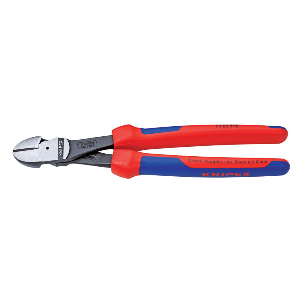 KNIPEX 10″ HIGH LEVERAGE DIAGONAL CUTTERS-COMFORT GRIP 74 02 250