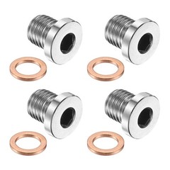 4 Pcs 1/4″ BSP Pipe Plug Fitting, Internal Hex Head Socket 304 Stainless Steel