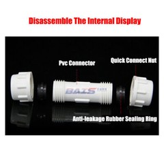 PVC Water Pipe Quick Connector Adapter Pressure Fitting Aquariums 20mm-160mm