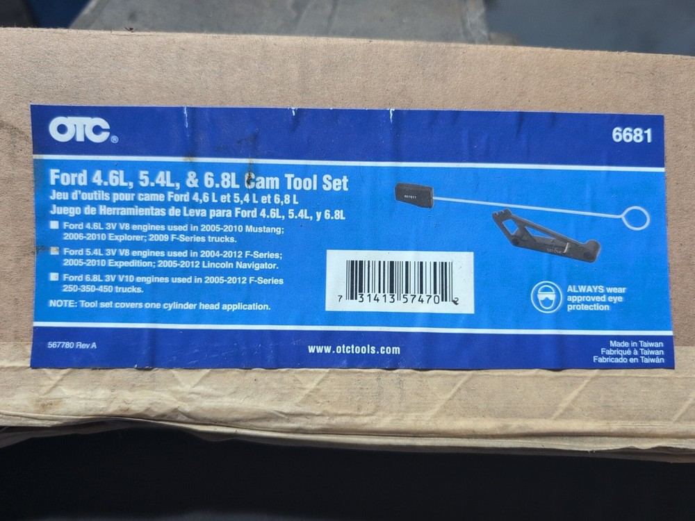 OTC 6681 Ford 4.6L, 5.4L, 6.8L 3V Cam Tool Set