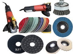 25PCS Diamond Wet Polisher Kit Granite Marble Quartz Stone Restoration Tool