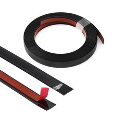 Black Mirror Border Peel and Stick Molding Trim 1/2 IN X 16.4 FT, Shiny