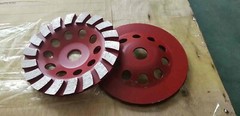 7″ Tuck Point Diamond Blade + 6″ Turbo Grinding cup concrete masonry wall cut