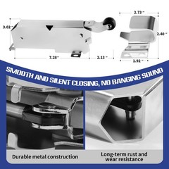 1~10X FOR KASON 1094 SURECLOSE HYDRAULIC DOOR CLOSER WITH FLUSH TO 3/4 INCH HOOK