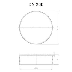 End Cap 110mm 160mm 200mm 250mm 315mm Underground Drainage Pipe Cap Blank Plug
