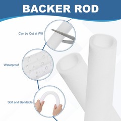 2Pcs Pipe Insulation Foam Tube Foam Tubing Pipe Covers 2-3/8″x2-3/4″x6.6Ft White