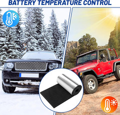 40″X7″ Battery Insulation Kit, Universal Car Battery Insulation Blanket, Anti-Co