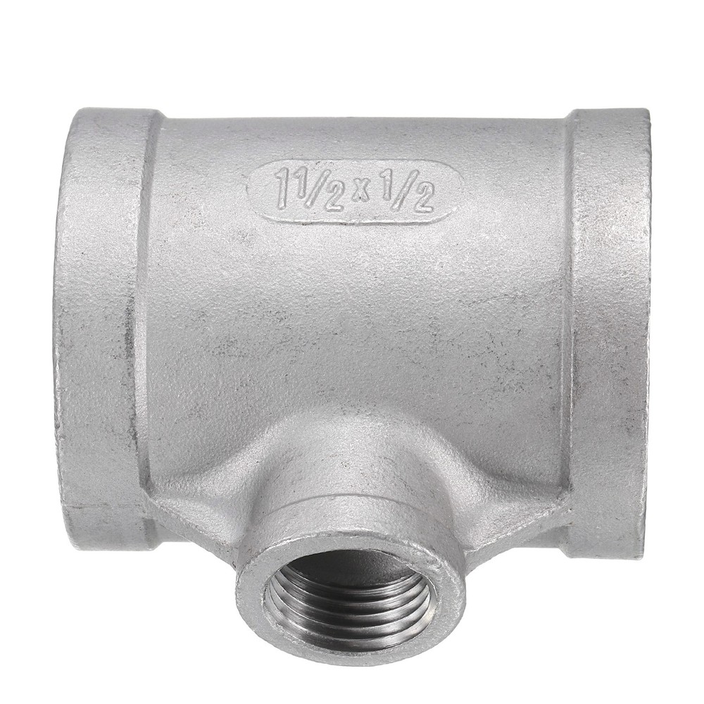 Tee Pipe Fitting (1/2″ x 1-1/2″ x 1-1/2″) NPT Female Reducer 3 Way T-Connector
