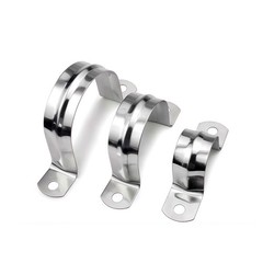 Stainless Steel 5-200mm Plumbing Pipe Saddle Tube C Clip Clamp Clevis Brackets
