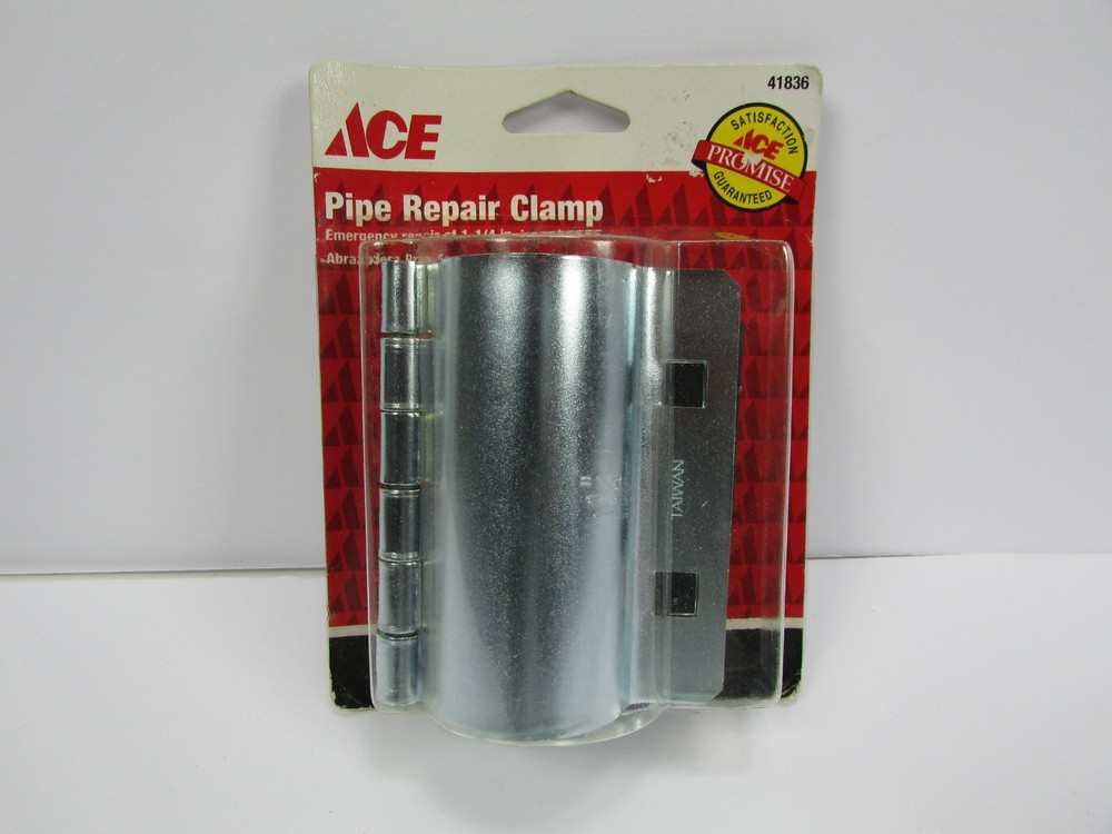 Ace Pipe Repair Clamp 1-1/4 Inch Iron Pipe Emergency Leak Seal Model 41836 New