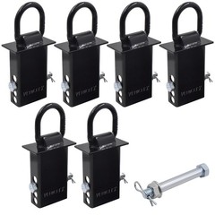 Vehiclex Stake Pocket D Ring Anchors (6-Pack) – Galvanized Steel with Zinc-Co…