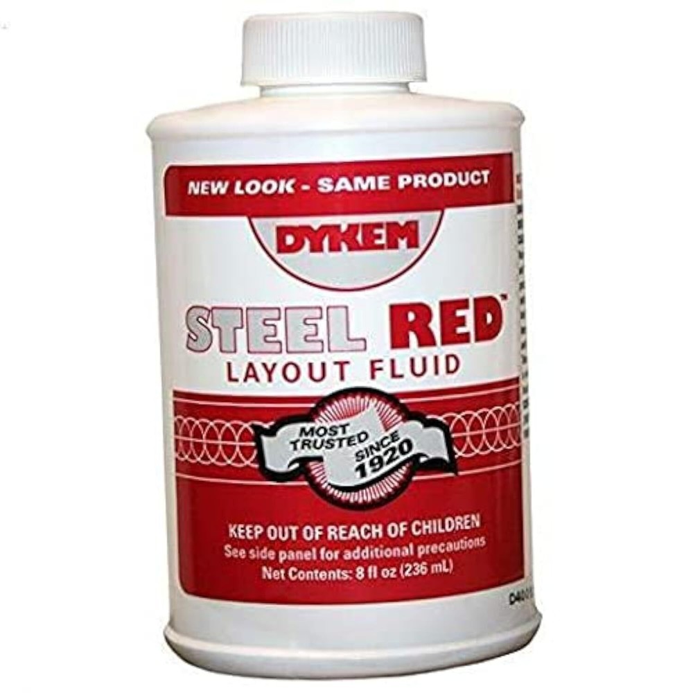 04968 Red Layout Fluid – 8 oz Brush-In-Cap Bottle – 80496 [PRICE is per EACH]